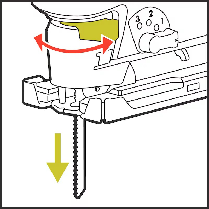 Würth APS 18 Compact Akülü Dekupaj Makinesi – 2x5Ah | Kömürsüz Motor, 135 mm Ahşap Kesim Kapasitesi - Görsel 7
