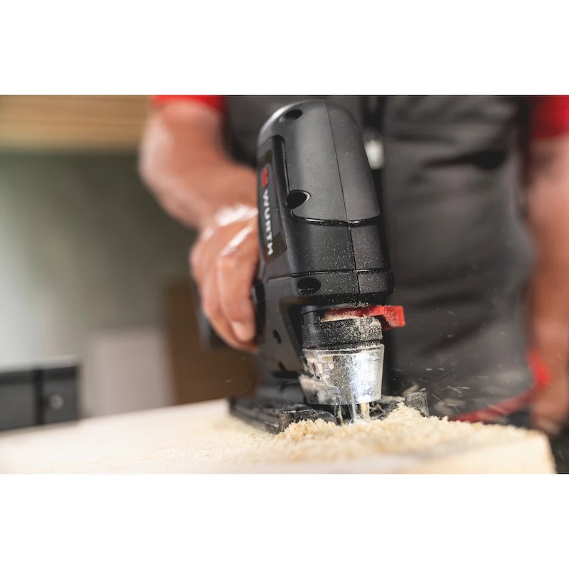 Würth APS 18 Compact Akülü Dekupaj Makinesi – 2x5Ah | Kömürsüz Motor, 135 mm Ahşap Kesim Kapasitesi - Görsel 10