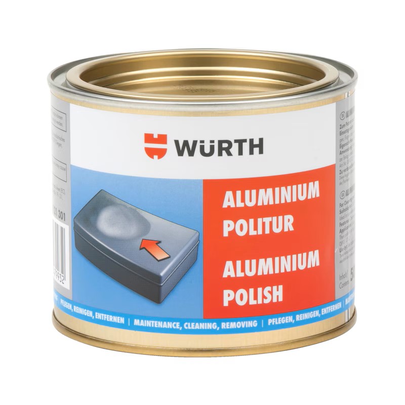 WÜRTH Alüminyum Polisaj Pastası 500ML – Metal Yüzeyler İçin Profesyonel Temizlik ve Parlatma