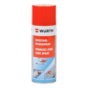 WÜRTH Paslanmaz Çelik Bakım Spreyi 400ML – Metal Yüzeyler İçin Profesyonel Temizlik ve Koruma