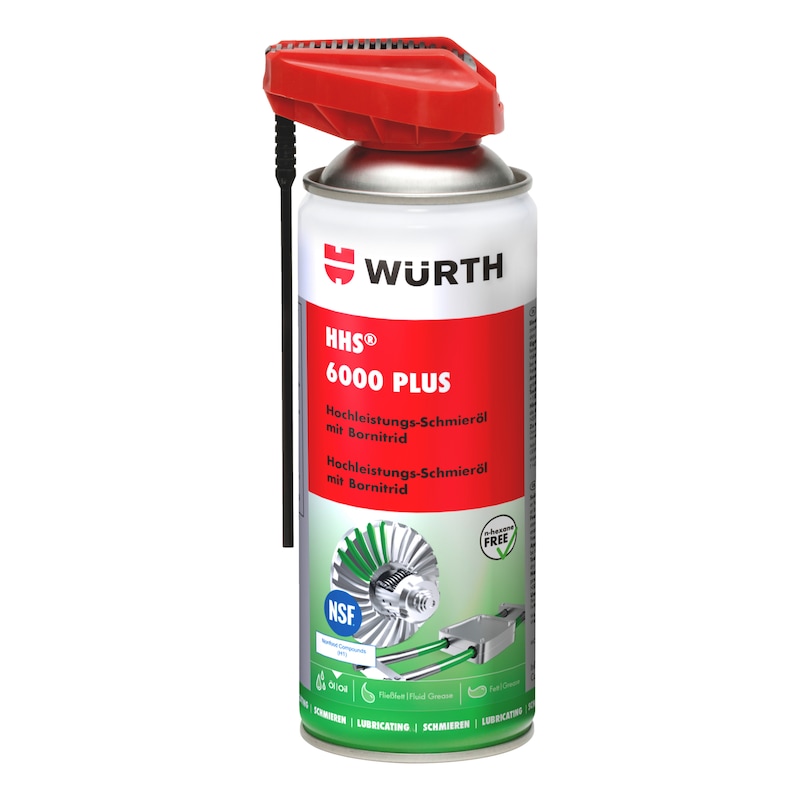 WÜRTH HHS® 6000 PLUS 400ML – Yüksek Performanslı Tutunma Özellikli Yağlama Spreyi
