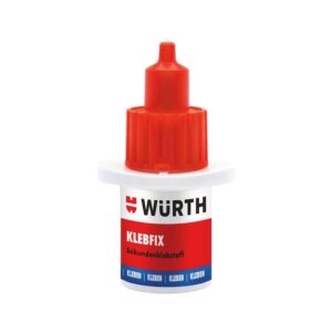 Würth KLEBFIX Süper Yapıştırıcı 5GR | Metal, Plastik ve Lastik İçin Hızlı Yapıştırma