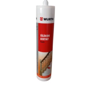 Würth Sıhhi Silikon Asetat Siyah 310ML | Dayanıklı Sızdırmazlık Çözümü