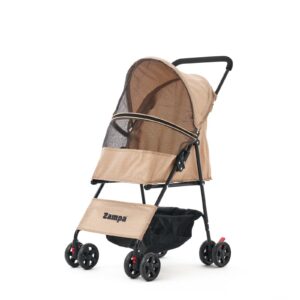 Zampa Aero Ultra Hafif Kedi & Köpek Arabası – Kahverengi 42x69x96 cm