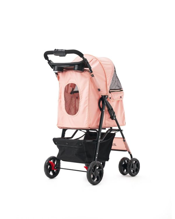 Zampa Core Kedi & Köpek Arabası Pembe 37×55×96 cm | Konforlu ve Güvenli Taşıma Çözümü - Görsel 6