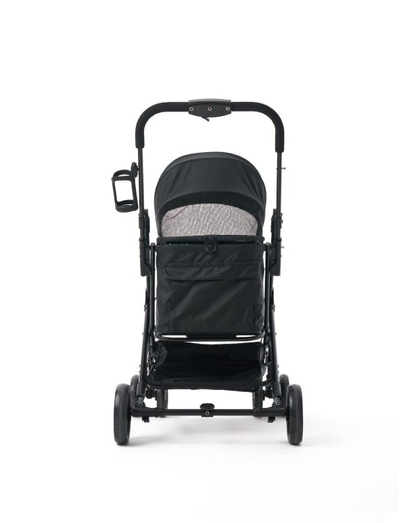 Zampa Flow Kedi & Köpek Arabası Siyah – 15 kg Taşıma Kapasiteli Şık ve Konforlu Puset - Görsel 5