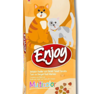 Enjoy Multi Color Tavuklu Yetişkin Kedi Maması 15 Kg – Renkli Taneli, Dengeli ve Lezzetli Beslenme