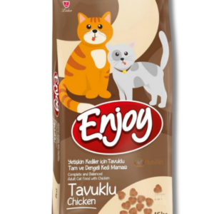 Enjoy Tavuklu Yetişkin Kedi Maması 15 Kg – Dengeli Beslenme ve Sağlıklı Yaşam