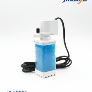 Jingye JY-5000F Beyaz Şeffaf Gövdeli Akvaryum İç Filtresi 4W 400L/H – Nano Akvaryumlar İçin Etkili Filtrasyon