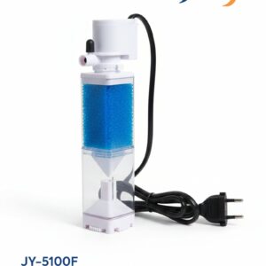Jingye JY-5100F Beyaz Şeffaf Gövdeli Akvaryum İç Filtresi 6W 500L/H – Modern ve Sessiz Filtrasyon