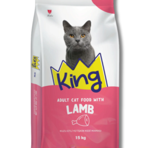 King Kuzu Etli Pirinçli Yetişkin Kedi Maması 15 Kg – Tam ve Dengeli Beslenme