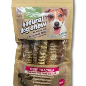 Naturelife Kurutulmuş Dana Gırtlak Köpek Çiğneme Ödülü 100 gr – Doğal ve Sağlıklı Çiğneme Ürünü
