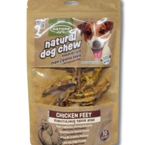 Naturelife Kurutulmuş Tavuk Ayak Köpek Çiğneme Ödülü 10’lu – Doğal ve Sağlıklı Çiğneme Ürünü