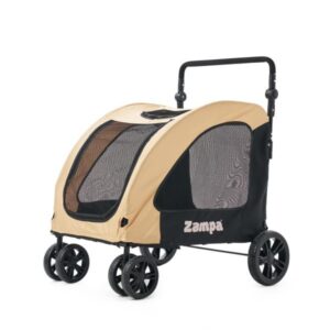 Zampa Sano Kedi & Köpek Arabası Haki – 20 kg Kapasiteli Sportif ve Şık Tasarım