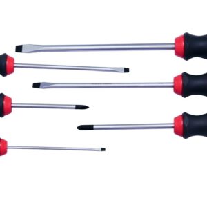 WÜRTH Düz/Yıldız Tornavida Seti 6 Parça | Dayanıklı S2 Çelik, Ergonomik 2C Sap