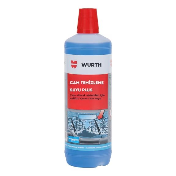 WÜRTH Dört Mevsim Cam Temizleme Suyu 1 LT – Antifrizli Güçlü Temizlik