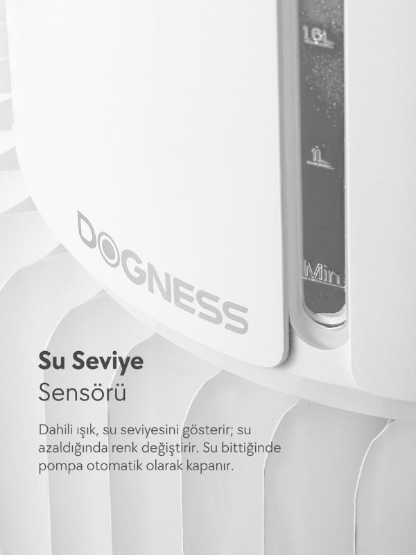 Dogness D09 Akıllı Otomatik Su Pınarı 2.2 L Beyaz – Evcil Dostlar İçin Taze ve Sağlıklı Su - Görsel 4