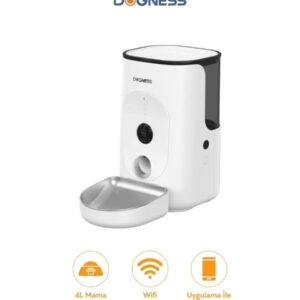 Dogness Rover F15 Otomatik Mama Kabı 4 L Çelik – Akıllı Besleme ve Güvenli Takip