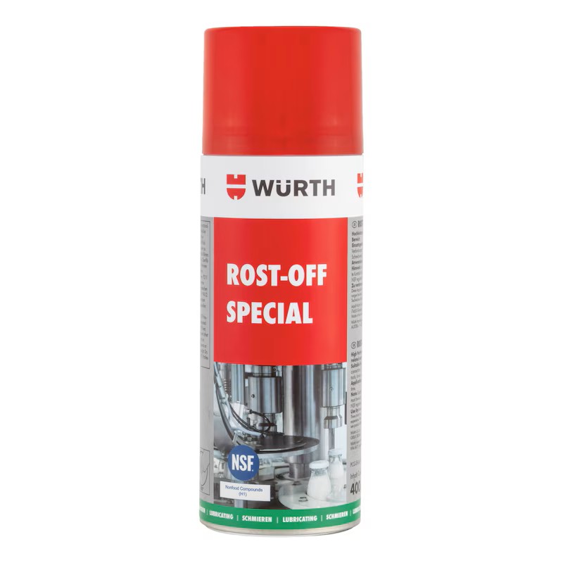 WÜRTH Gıda Uyumlu Kuvvetli Pas Sökücü Sprey 400ML – NSF H1 Onaylı, Yüksek Performanslı Rost-Off