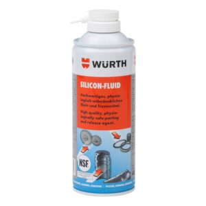 WÜRTH Gıda Uyumlu Silikon Sprey 400ML – NSF H1 Onaylı, Yüksek Performanslı Kaydırıcı ve Yağlayıcı