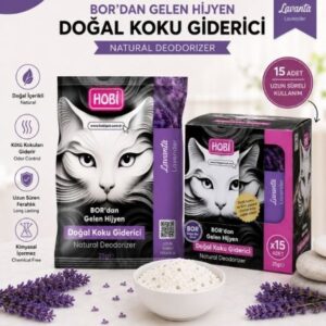 Hobi Lavantalı Doğal Toz Koku Giderici 25 Gr x 15 – Bor Mineralli, Güvenli ve Etkili Çözüm