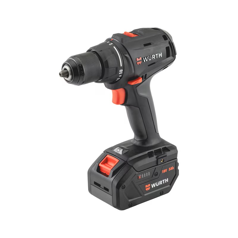 WÜRTH Akülü Matkap ve Vidalama Makinesi (ABS18 Compact) 2x5Ah – Güçlü ve Profesyonel Performans