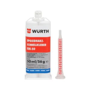 WÜRTH Çift Komponentli Epoksi Reçine Hızlı Yapıştırıcı 50ML – Şeffaf ve Dayanıklı Çözüm