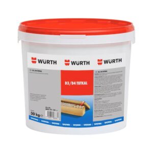 WÜRTH D3/D4 Ahşap Tutkalı 30KG – EN 204/205 Sertifikalı, Suya Dayanıklı PVA Yapıştırıcı