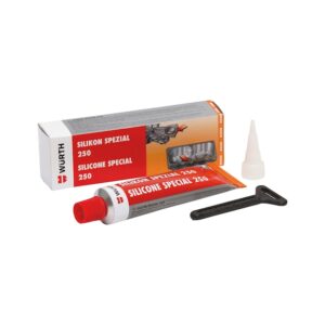 WÜRTH Silikon Sıvı Conta Siyah 250°C 70ml – Yüksek Isı Dayanımlı Sızdırmazlık Çözümü