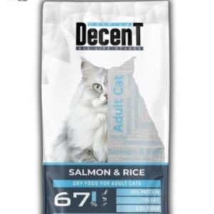 Decent Somonlu ve Pirinçli Yetişkin Kedi Maması 15 Kg – Sağlıklı ve Dengeli Beslenme