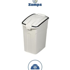 Zampa Plus Oto S Beyaz Mama Saklama Kabı 12L – Tazelik ve Düzen Bir Arada