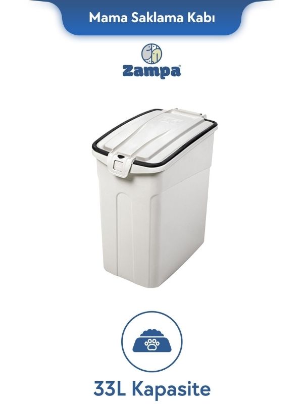 Zampa Plus Oto M Mama Saklama Kabı 33L (ZIT-2556) | Hava Sızdırmaz ve Hijyenik Çözüm