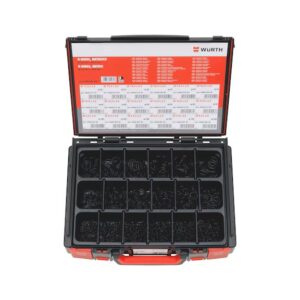 WÜRTH O-Ring Seti 1050 Parça – Metrik NBR Kauçuk ISO 3601-1