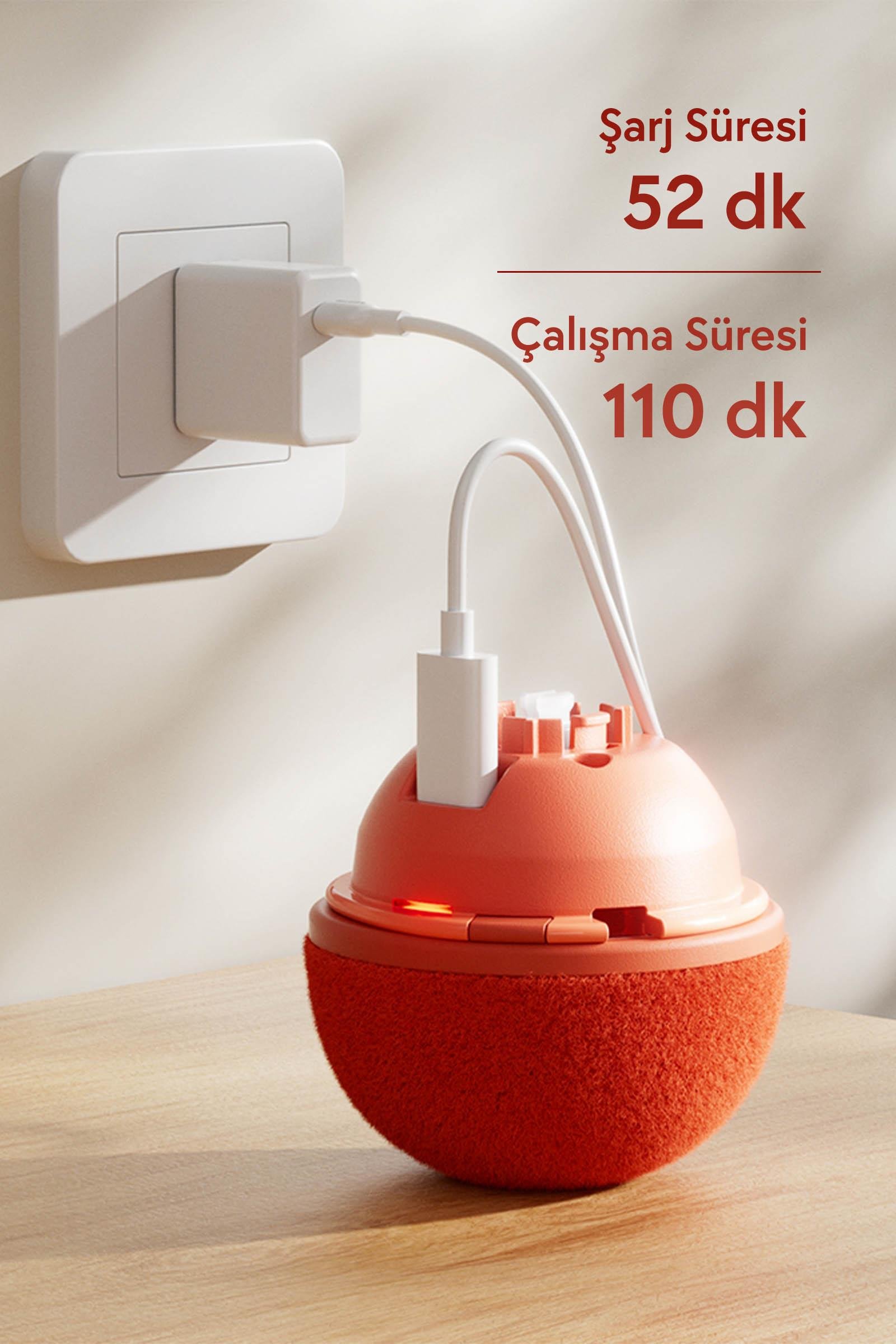 Cheerble Wicked Ball Duo2 Gri (CWJ04-G)| 2-in-1 İnteraktif Şarjlı Kedi Oyuncağı - Görsel 2