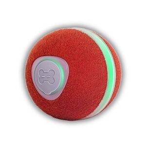 Cheerble Wicked Ball M3 Kırmızı (CWQ02-R)| Şarjlı, Işıklı ve Sessiz İnteraktif Kedi Oyuncağı