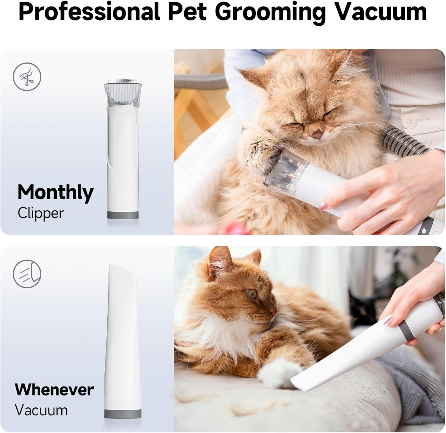 Els Pet Kedi Köpek Tıraş Makinesi (ELS-4392) | 5’i 1 Arada Vakumlu Bakım Çözümü - Görsel 6