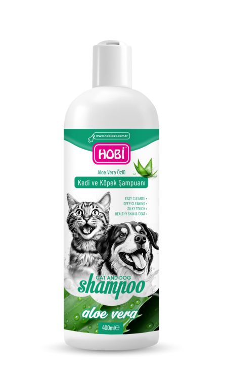 Hobi Aloe Vera Özlü Kedi ve Köpek Şampuanı 400ml | Doğal ve Nazik Temizlik - Görsel 2