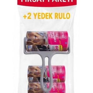 Hobi Tüy Toplama Rulosu 10 cm | 60 Yaprak + 2 Yedekli Pratik Çözüm