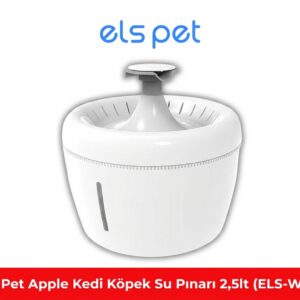 Els Pet Apple Kedi ve Köpek Su Pınarı 2,5 Litre Filtreli Otomatik Su Sebili (ELS-WFA)