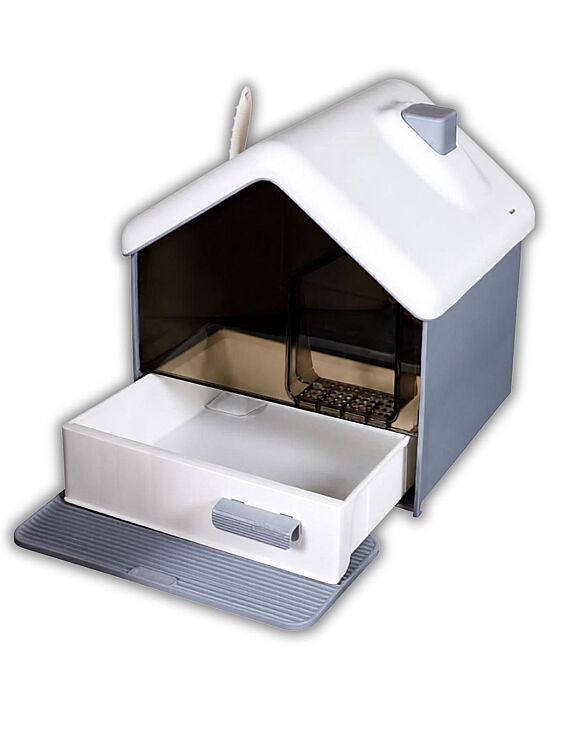 Hobi MSP-112 Premium Kapalı Kedi Tuvaleti | Ev Şeklinde Modern Tasarım