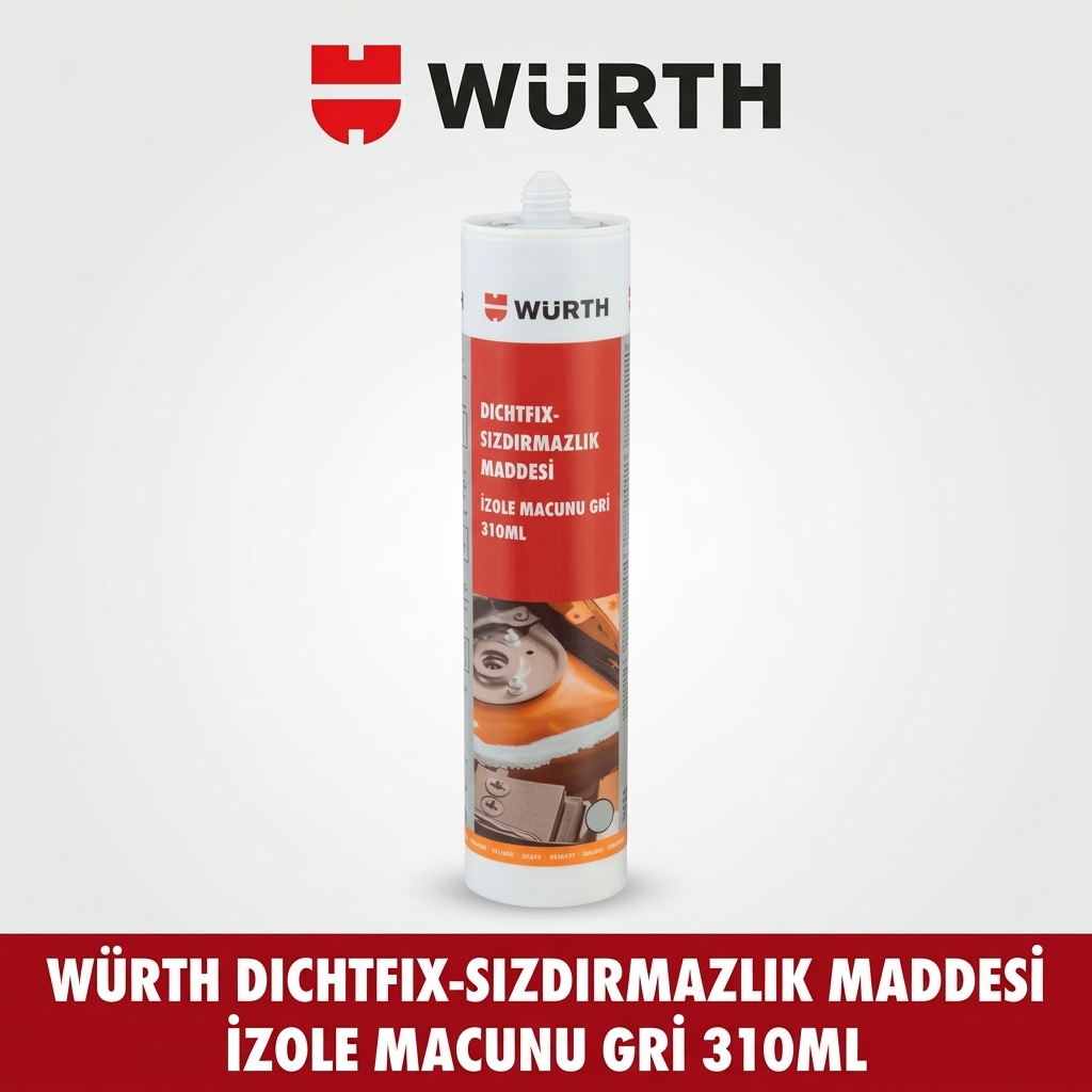 WÜRTH Dichtfix Gri İzole Macunu ve Püskürtülebilir Sızdırmazlık Maddesi 310 ml